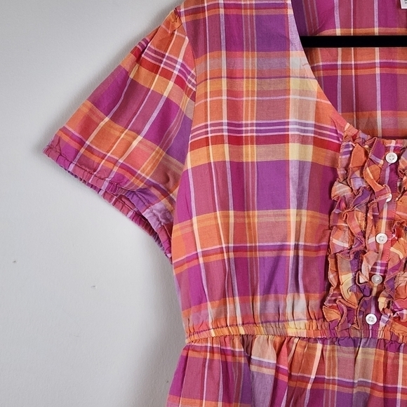 Motherhood Maternity shirt sz XL Plaid New - Picture 4 of 9